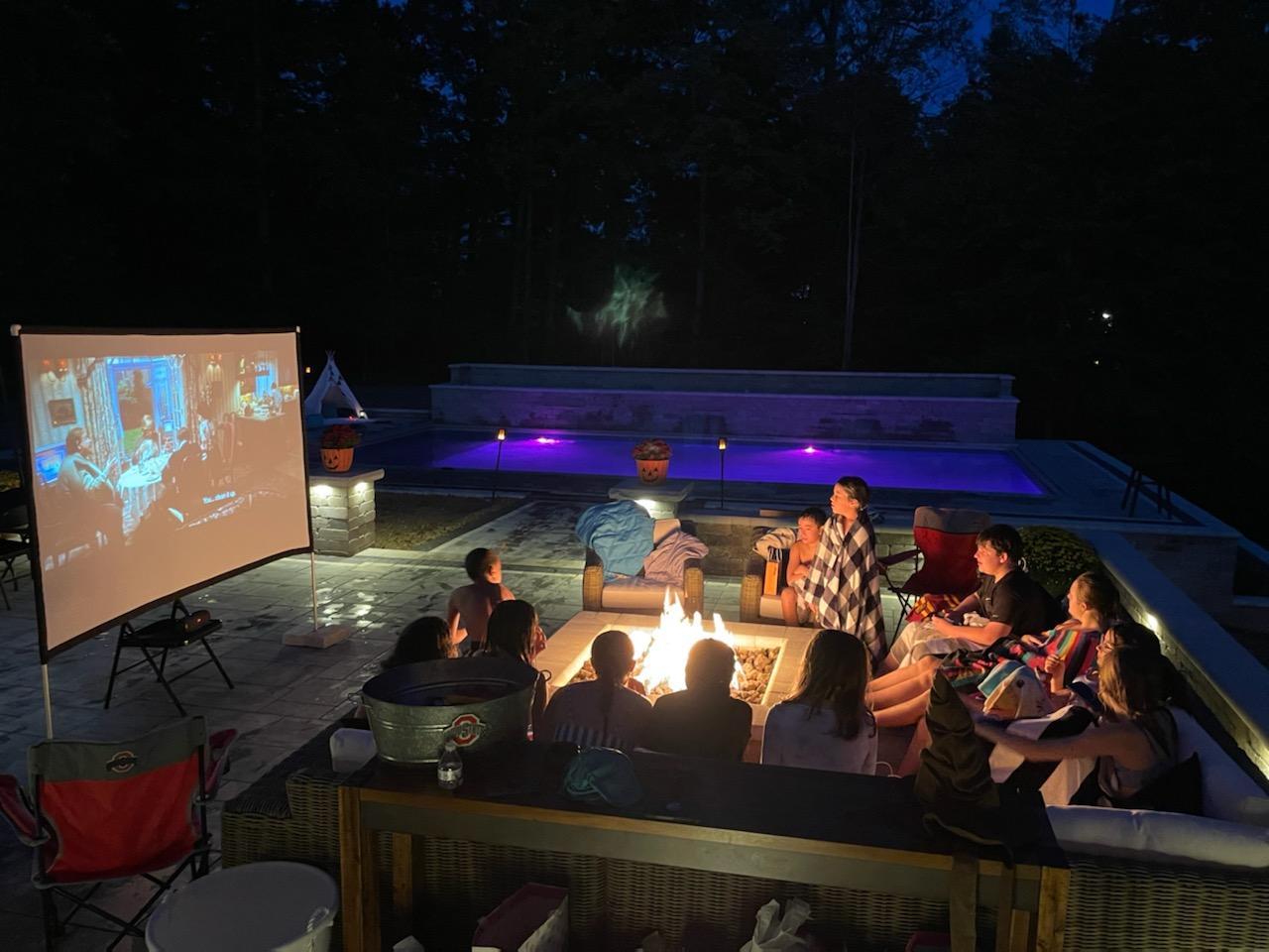 Firepit circle Outdoor Patio Installaltion